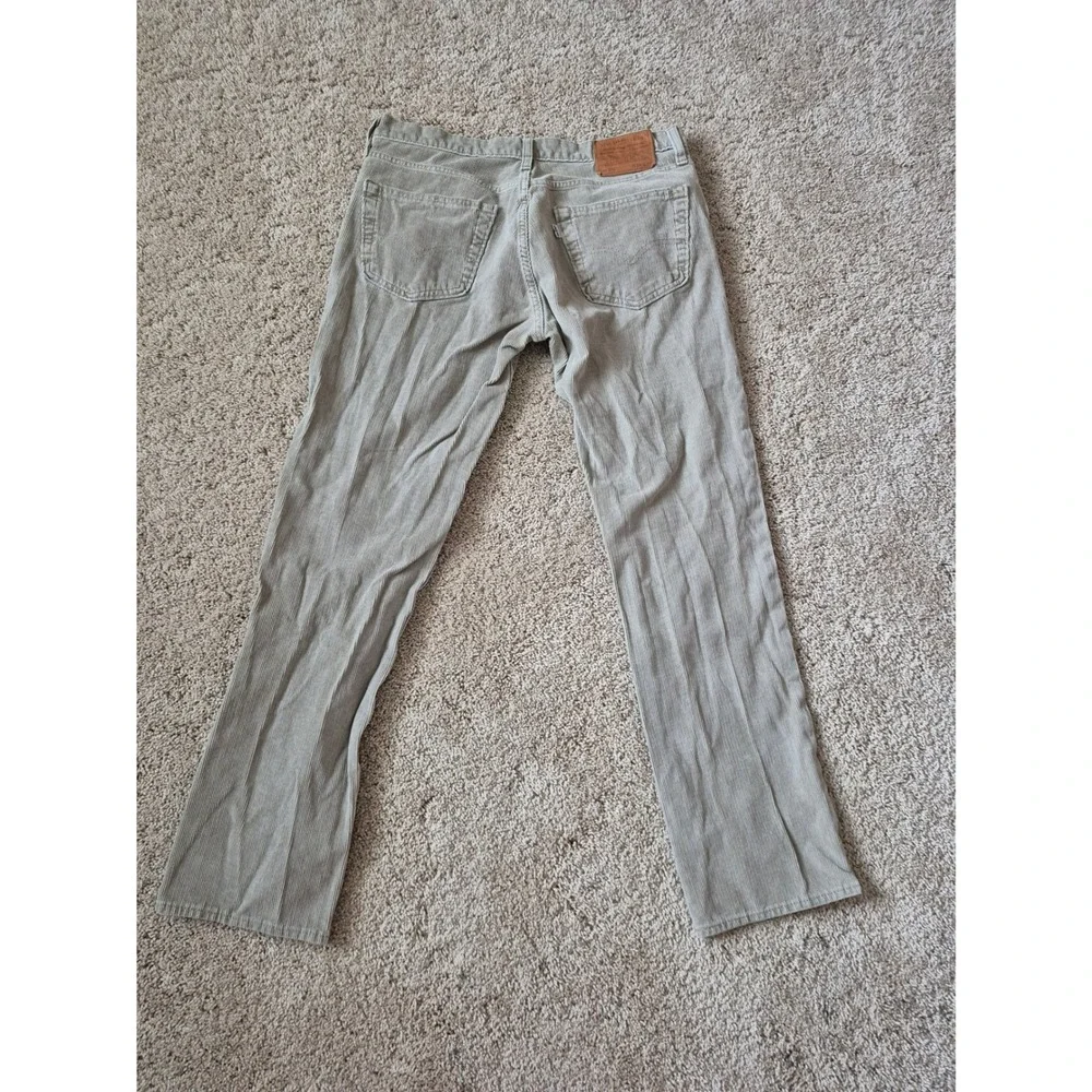 LEVIS PREMIUM Mens Corduroy Pants Tan Straight Leg Casual Workwear Size‎ 32x30